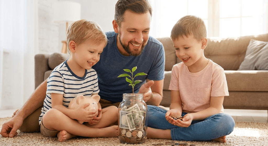 משפחה חוסכת יחד